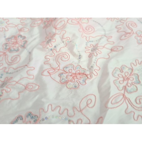 Tafta Glamour Satinée roz-1m