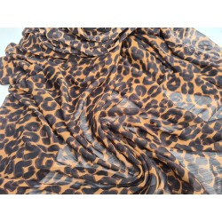 Voal maro animal print-1m