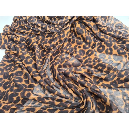 Voal maro animal print-1m