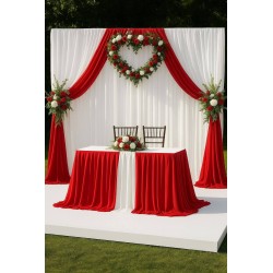 Milaneză Premium Texture rosie-1m